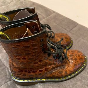 COPY - Doc Martens Croc Print leather boots